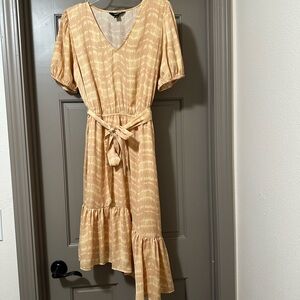 Simply Vera Vera Wang High Low peach Cream Dress Size M